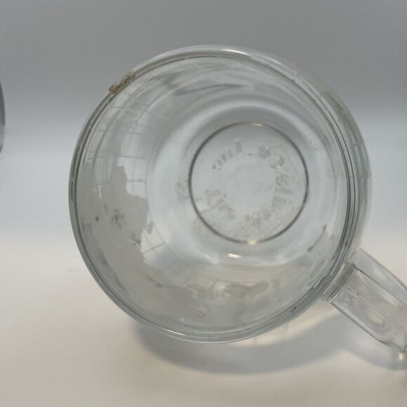 Vintage 1970's Nestle Nescafé Clear Glass Globe World Cup Coffee Tea Mug Etched - Picture 4 of 5